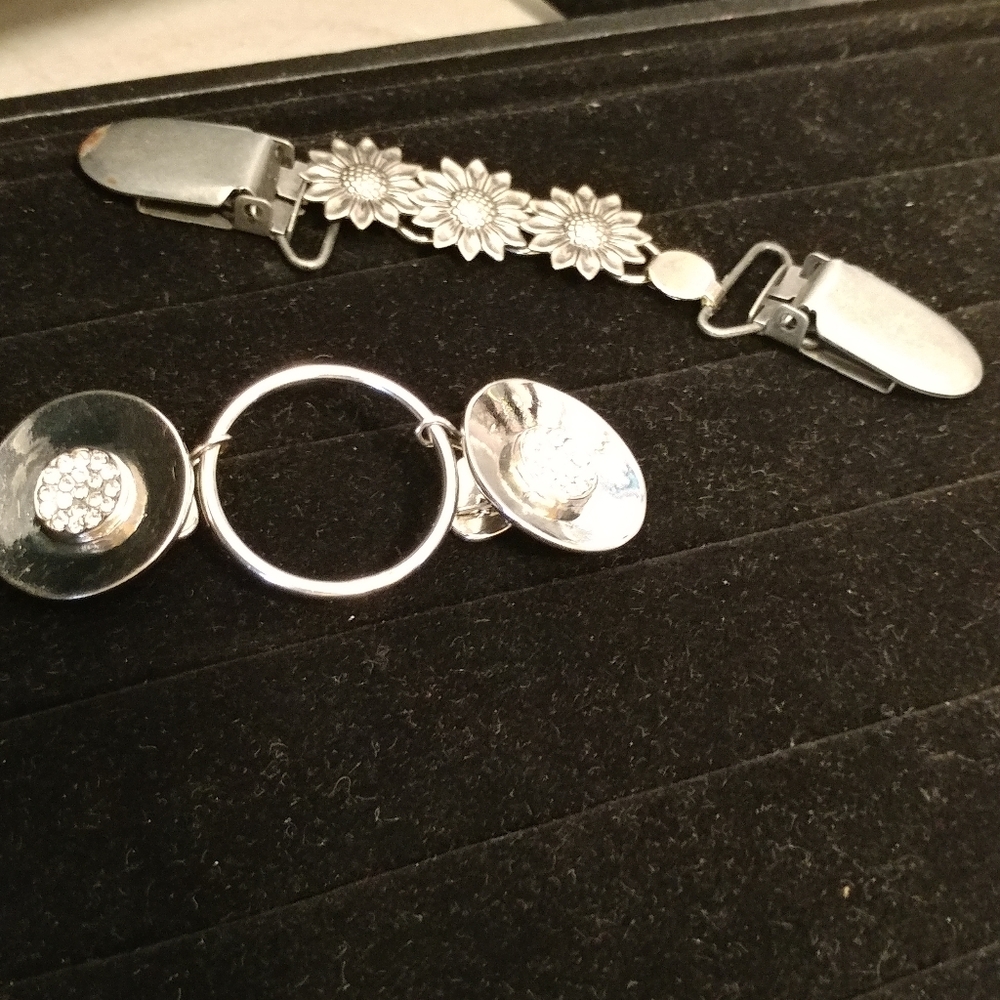 Vintage sweater or dress clips